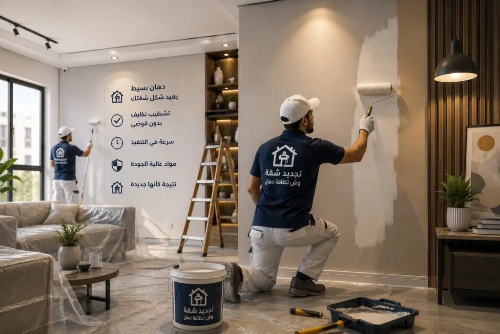 تجديد شقة وش نضافة لإعادة الشقق جديدة مرة أخرى