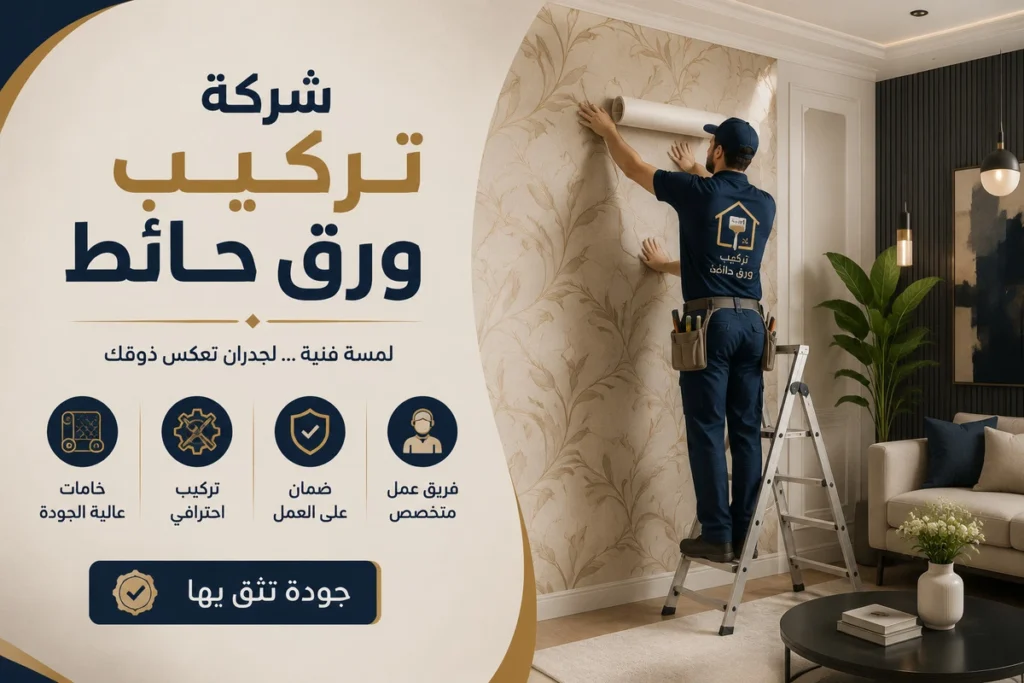 تركيب ورق حائط بفضل شركة متخصصة