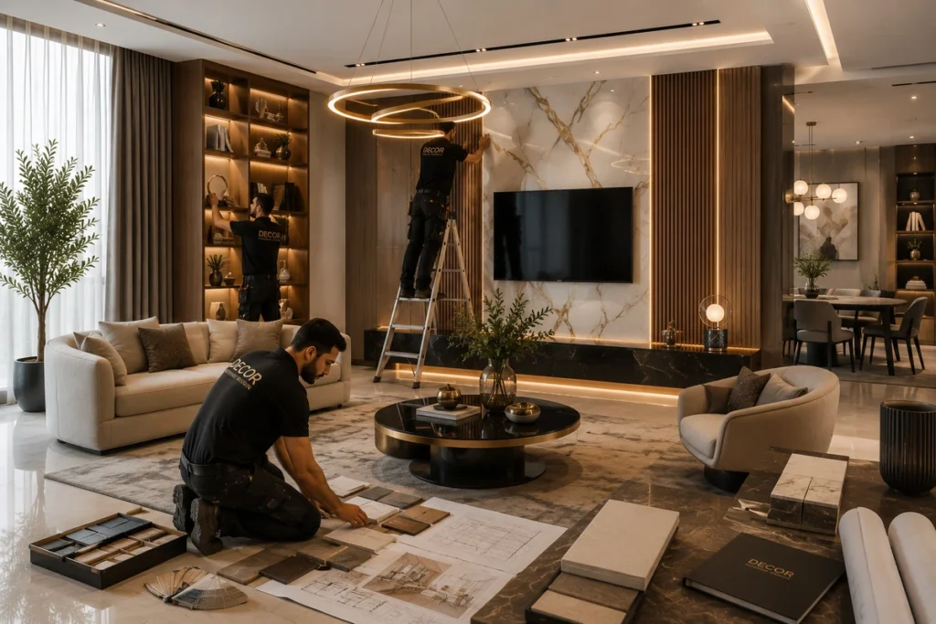 شركة تصميم ديكورات لخدمات التنفيذ ذات الجودة