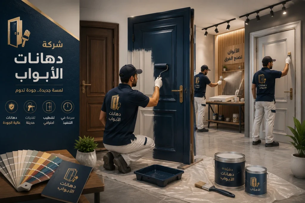 شركة دهانات الابواب تعتمد على فنيين خبراء
