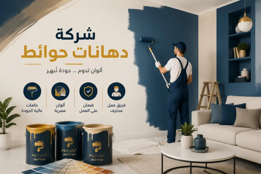 شركة دهانات حوائط لإنجاز الأعمال سريعًا