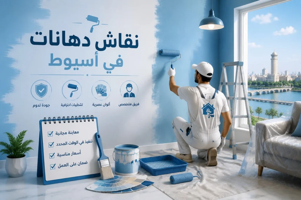 نقاش دهانات في أسيوط للتنفيذ الاحترافي