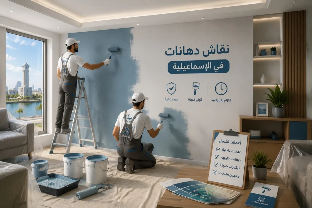 نقاش دهانات في الإسماعيلية أعمال احترافية تنفذ سريعًا