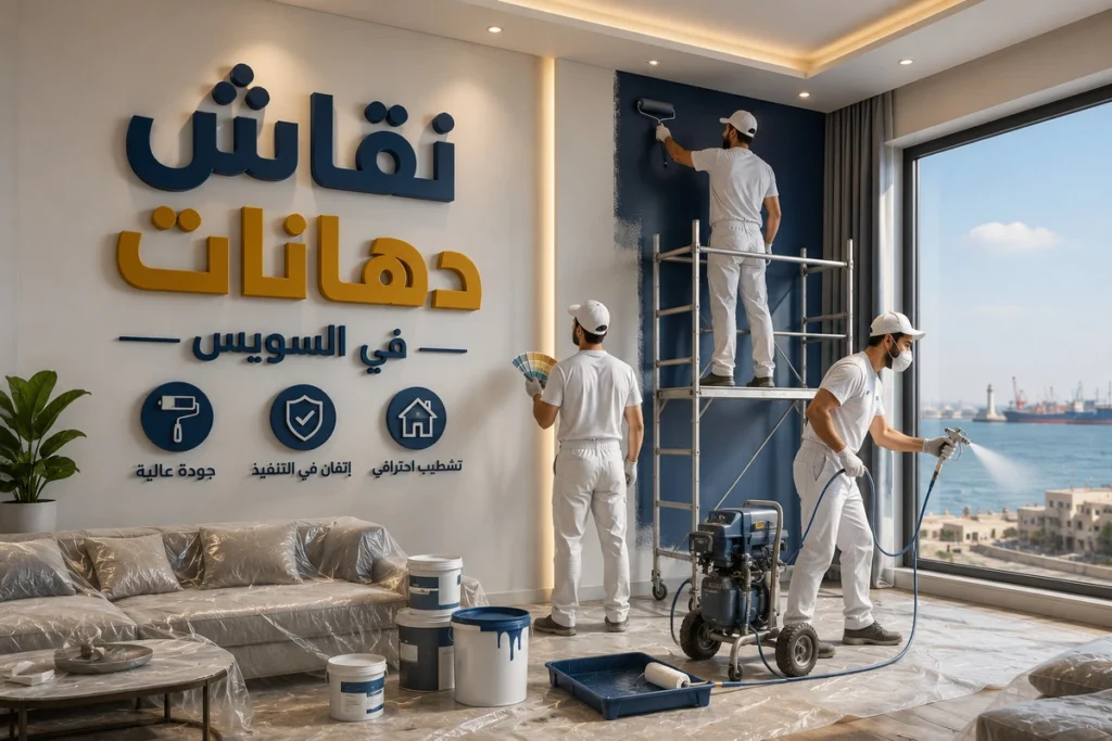 نقاش دهانات في السويس لتفيذ الدهانات سريعًا