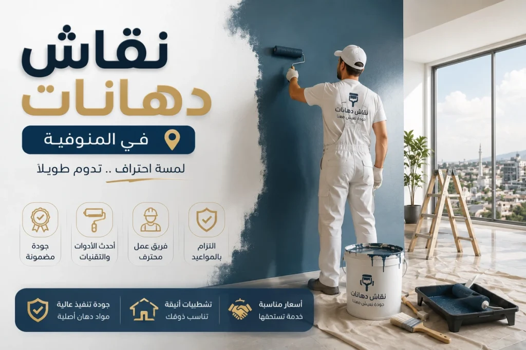 نقاش دهانات في المنوفية لأعمال النقاشة المتكاملة