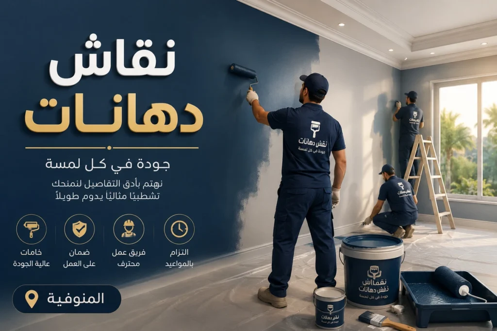 نقاش دهانات في المنوفية لاركيب بديل الخشب والرخام