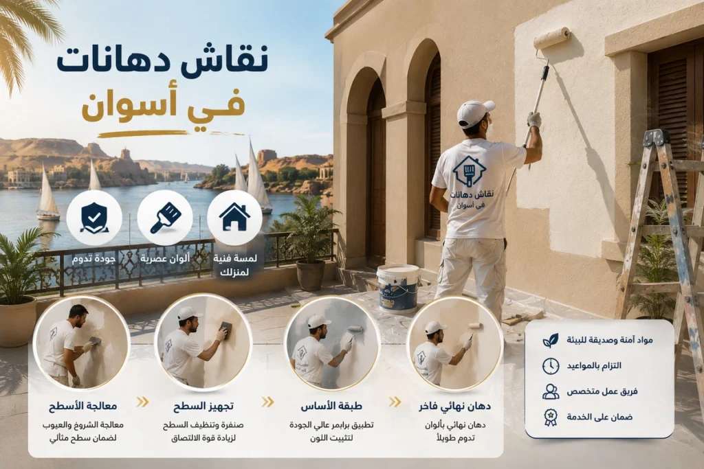 نقاش دهانات في أسوان لأعمال النقاشة العصرية