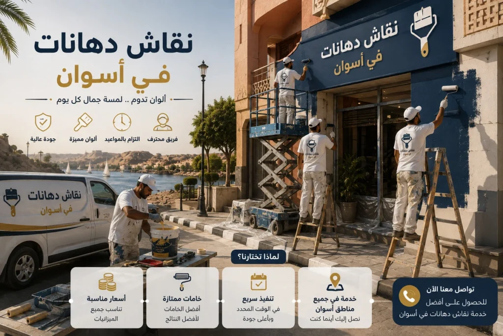 نقاش دهانات في أسوان يقدم لك ضمان حقيقي