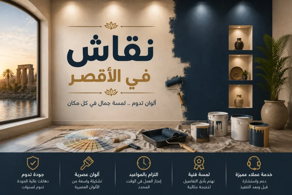 نقاش دهانات في الأقصر أعمال احترافية بأقل تكلفة