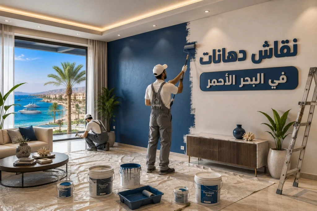 نقاش دهانات في البحر الأحمر لضمان التنفيذ الاحترافي