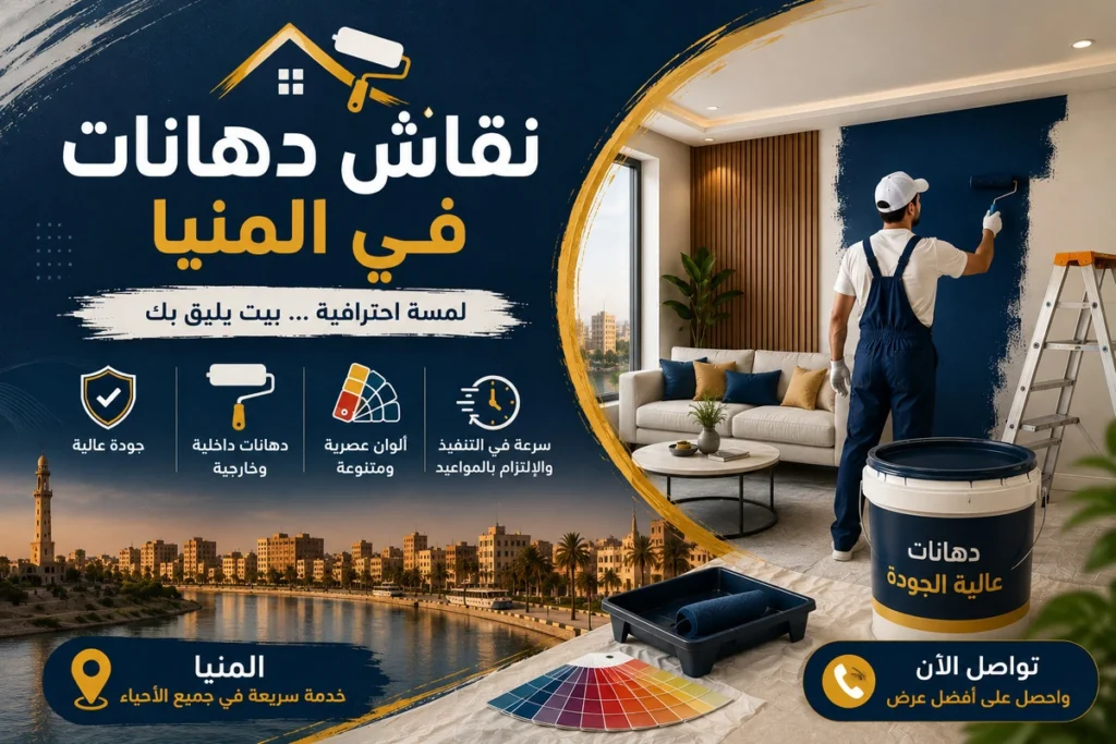 نقاش دهانات في المنيا متخصص في علاج مشكلات الحوائط