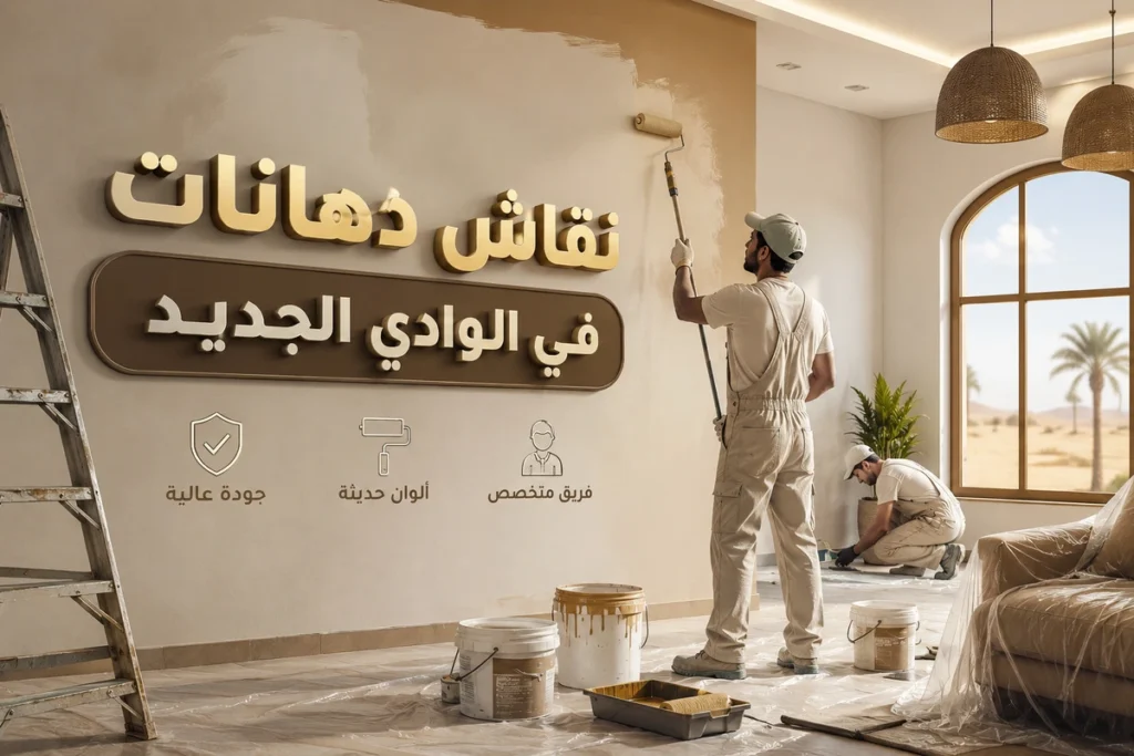 نقاش دهانات في الوادي الجديد يعتمد على أجود الخامات