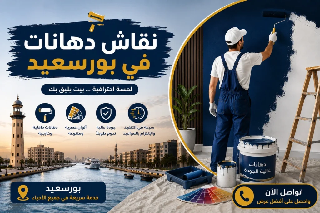 نقاش دهانات في بورسعيد لتصميم أحدث الديكورات
