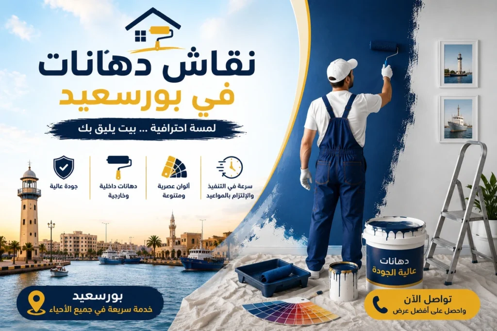 نقاش دهانات في بورسعيد لأجمل التصميمات والألوان