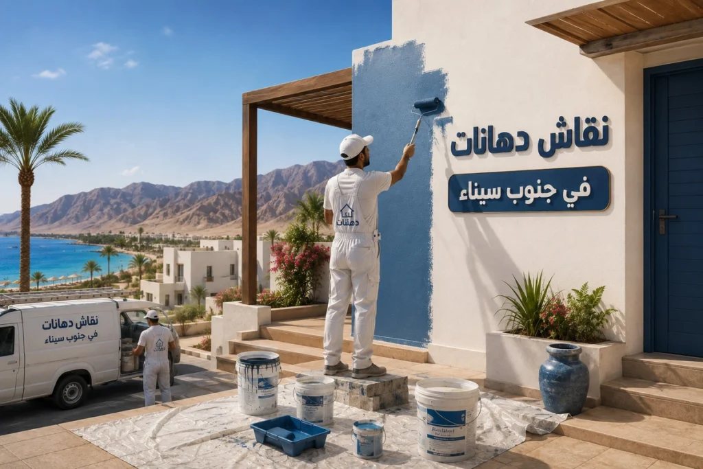 نقاش دهانات في جنوب سيناء لأعمال نقاشة تتماشى مع طبيعة البيئة