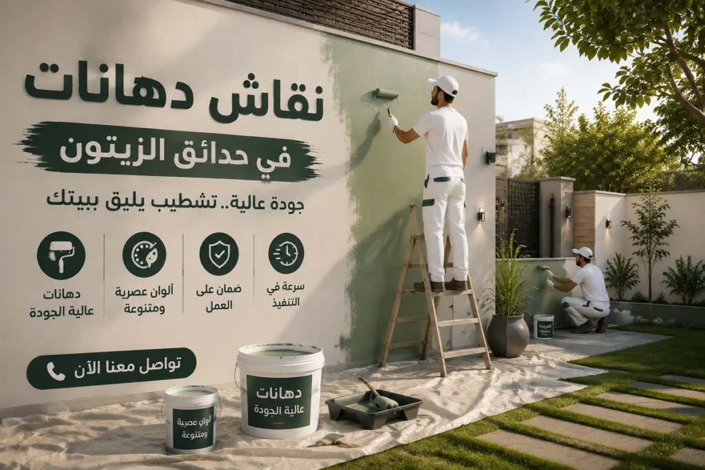 نقاش دهانات في حدائق الزيتون لخدمات النقاشة المتعددة