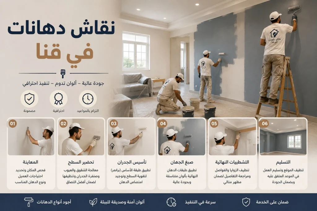 نقاش دهانات في قنا يعمل بالخامات المناسبة