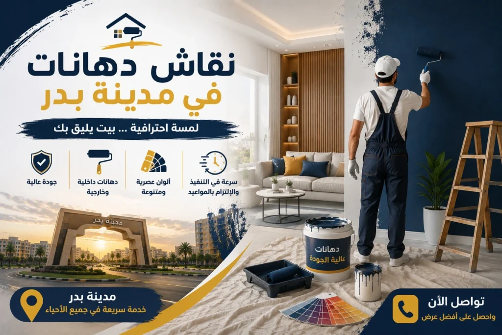 نقاش دهانات في مدينة بدر للعمل بأحدث الأساليب